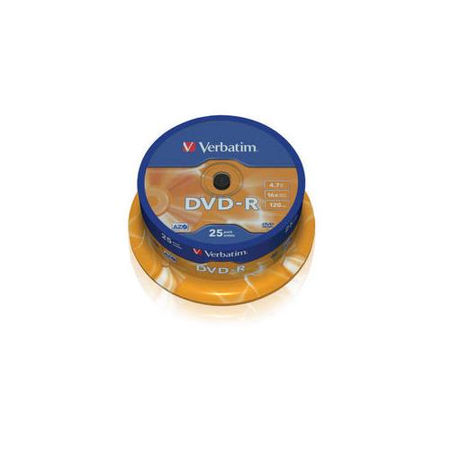 DVD PACK 25 -R ( SPINDLE ) VERBATIM ( 43522 )