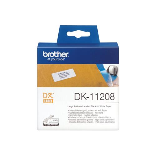 ETIQUETAS DK11208 BROTHER DIRECIONES 38X90 ( 400 UDS.)