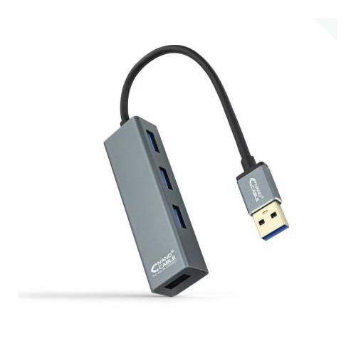 HUB USB 3.0 4 PUERTOS NANOCABLE 10.16.4402 GRIS