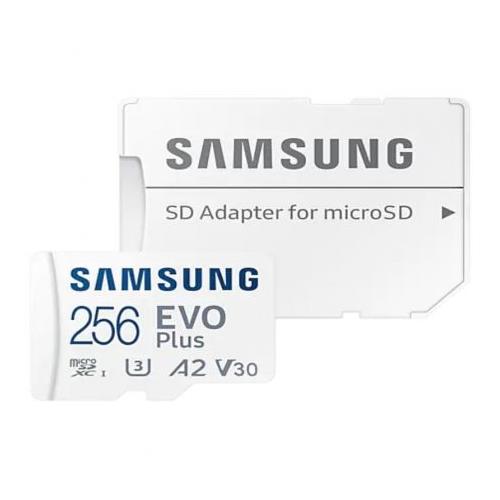 MEMORIA MICROSD 256GB SAMSUNG EVO PLUS 2021 C10 130MB CON ADAP SD