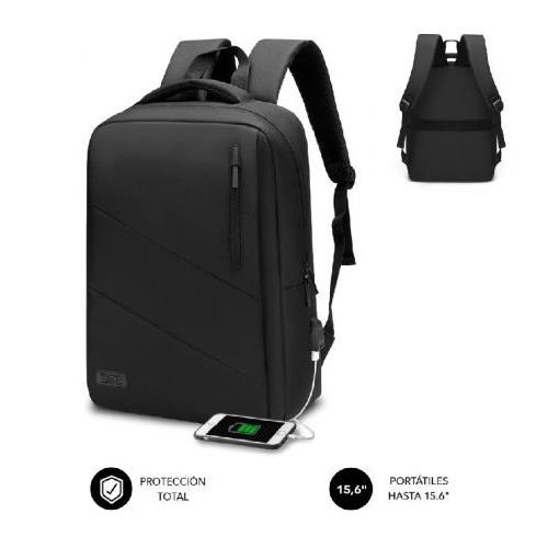 MOCHILA PORTATIL 15.6" SUBBLIM CITY BACKPACK NEGRO SUB-BP-2BL2002