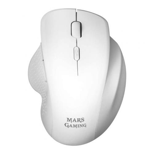 RATON MARS GAMING MMWERGO INALAMBRICO BLANCO 3200DPI