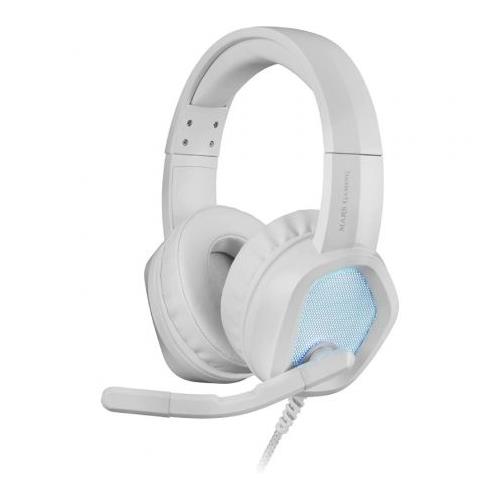 AURICULARES CON MICROFONO MARS GAMING MH320 BLANCO