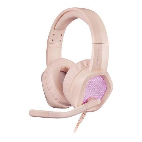 AURICULARES CON MICROFONO MARS GAMING MH320 ROSA