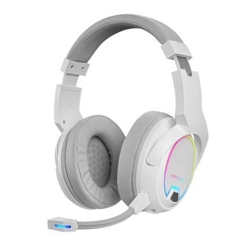 AURICULARES CON MICROFONO MARS GAMING MHW100 JACK 3.5 INALAMBRICO BLANCO