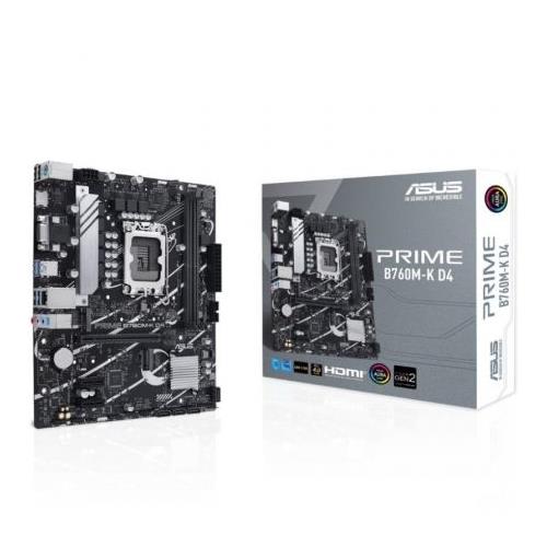 PLACA BASE ASUS PRIME B760M-K D4 13TH GEN SOCKET 1700 MICROATX