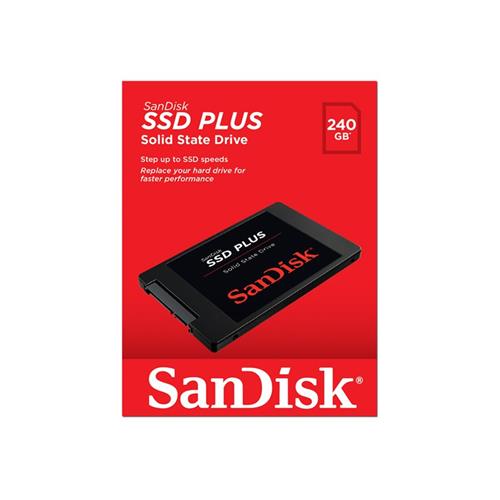 SSD 240GB SANDISK PLUS SATA3 2.5"  SDSSDA-240G-G26