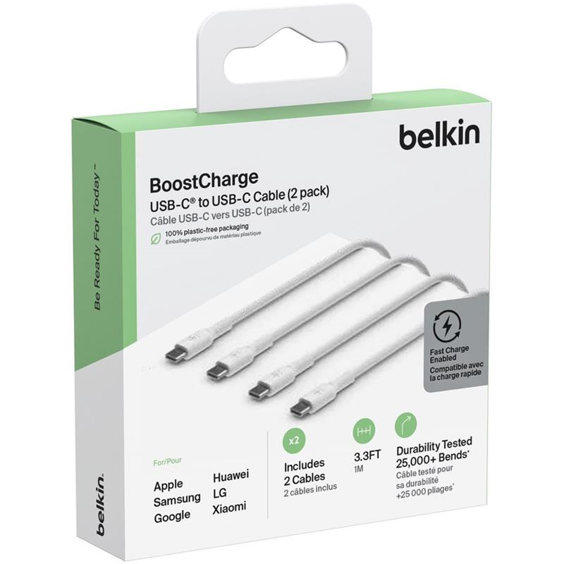 Cable De Usb-c A Lightning Boost Charge 1m Blanco - Belkin