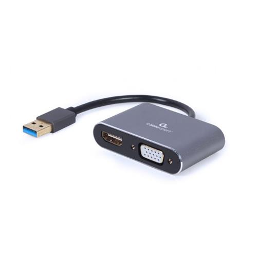 ADAPTADOR USB 3.0 A VGA Y HDMI GEMBIRD A-USB3-HDMIVGA-01