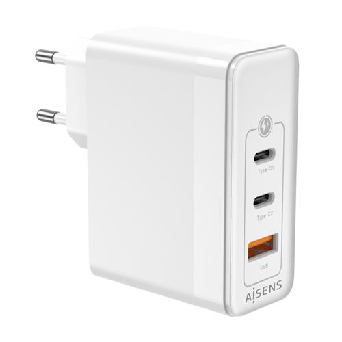 CARGADOR DE PARED 100W AISENS ASCH-100W3P008-W BLANCO 2XUSB-C 1XUSB