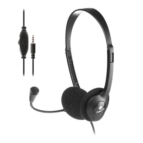AURICULARES CON MICROFONO NGS MS103MAX JACK 3.5 NEGRO