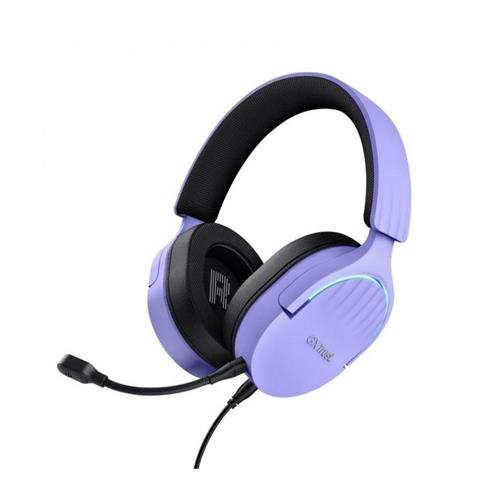 AURICULARES GAMING CON MICROFONO TRUST GAMING GXT490 FAYZO USB MORADO 25303