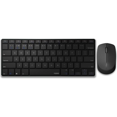 TECLADO Y RATON INALAMBRICOS RAPOO 9000M COMBO ULTRA SLIM NEGRO 192077