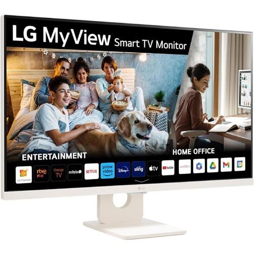 MONITOR 27" LG MYVIEW 27SR50F-W FULL HD SMART TV MULTIMEDIA BLANCO