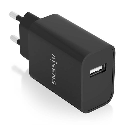 CARGADOR DE PARED 10W  USB AISENS A110-0854 NEGRO