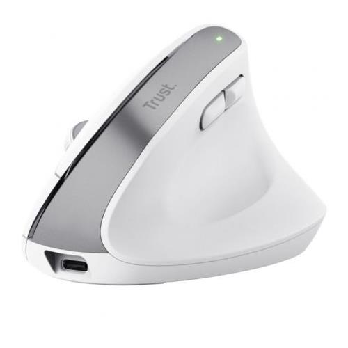 RATON TRUST BAYO+ ERGONOMICO 2400DPI  BLUETOOTH BLANCO 25399