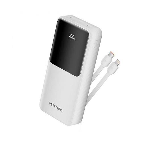 POWERBANK BATERIA EXTERNA 20000MAH 22.5W VENTION FHPW0 USBC/LIGHTNING BLANC