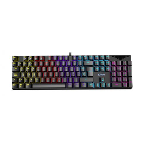 TECLADO GAMING MECANICO KROM KASIC NEGRO