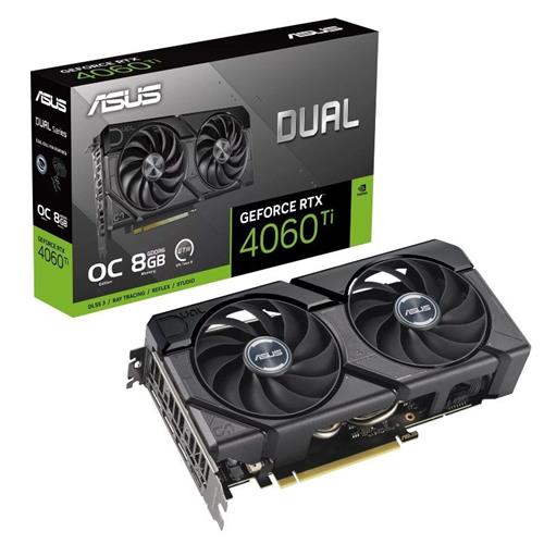 TARJETA GRAFICA ASUS DUAL GEFORCE RTX4060TI EVO  OC  8GB GDDR6