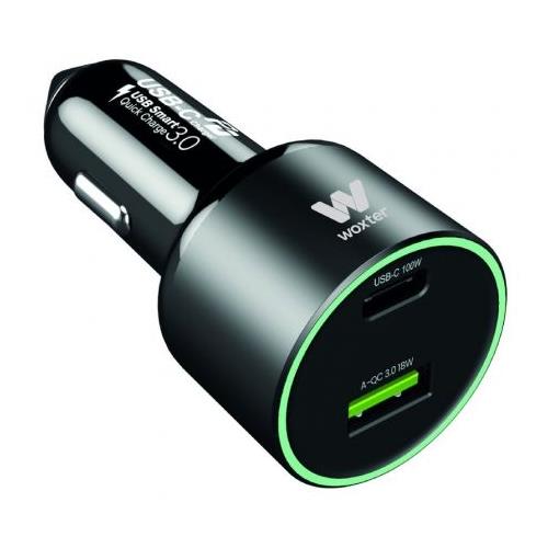 CARGADOR DE COCHE  100W WOXTER PE26-182 USB / USB-C