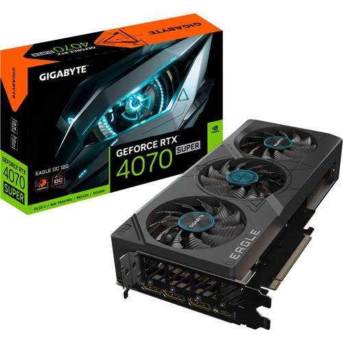 TARJETA GRAFICA GIGABYTE GEFORCE RTX4070 SUPER EAGLE OC 12G 12GB GDDR6X