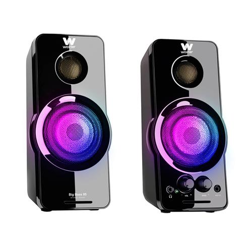 ALTAVOCES WOXTER BIG BASS 95 RGB 2.0 20W SO26-112 NEGRO