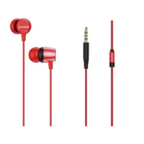 AURICULARES  INTRAUDITIVOS CON MICROFONO AIWA  ESTM-20  JACK 3.5 ROJO