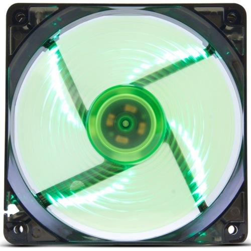 VENTILADOR 12X12 12CM NOX COOLFAN 120 LED VERDE