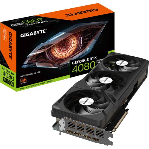 TARJETA GRAFICA GIGABYTE GEFORCE RTX4080 SUPER WINDFORCE V2 16G 16GB GDDR6X