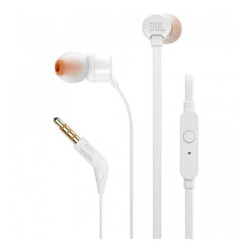 AURICULARES INTRAUDITVOS CON MICROFONO JBL TUNE 160 JACK 3.5  BLANCO