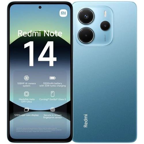 SMARTPHONE XIAOMI REDMI NOTE 14 4G 6GB 128GB 6.67"  AZUL