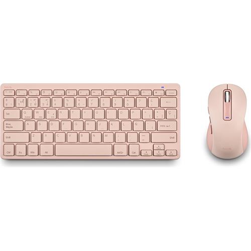 TECLADO Y RATON INALAMBRICOS NGS FANTASY KIT ROSA