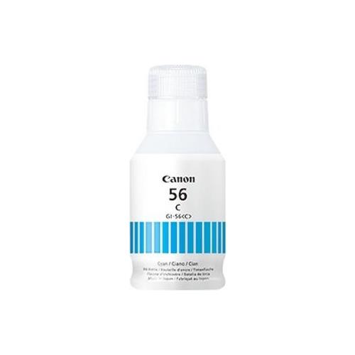 BOTELLA DE TINTA GI56C CIAN CANON MAXIFY GX3050 , GX4050 , GX5050