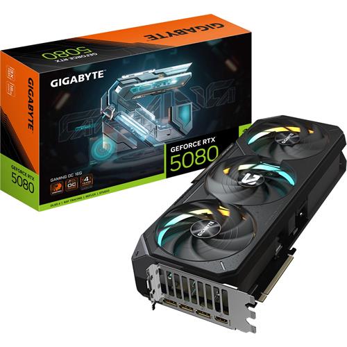 TARJETA GRAFICA GIGABYTE  GEFORCE RTX5080  GAMING  OC  16GB GDDR7