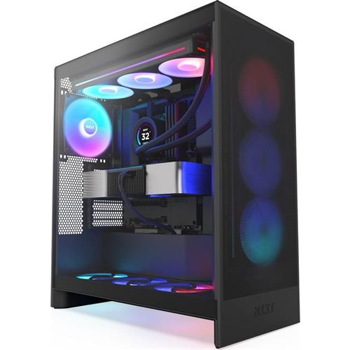 SEMITORRE GAMING NZXT H7 FLOW RGB SIN FUENTE NEGRO